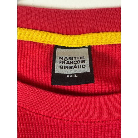 Men's Marithe Francois Girbaud Long Sleeve Shirt 3XL Red - Picture 2 of 3